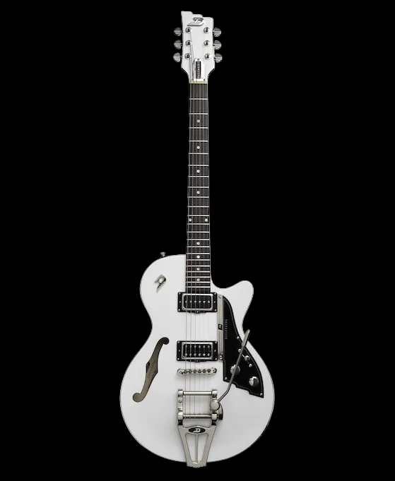 Duesenberg Starplayer TV Electric Guitar - Everest White – full-length front view