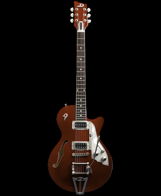 Duesenberg Starplayer TV Electric Guitar - Morello Flake – full-length front view