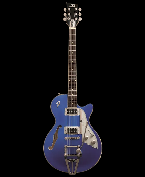 Duesenberg Starplayer TV Electric Guitar - Balboa Pearl Blue – full-length front view