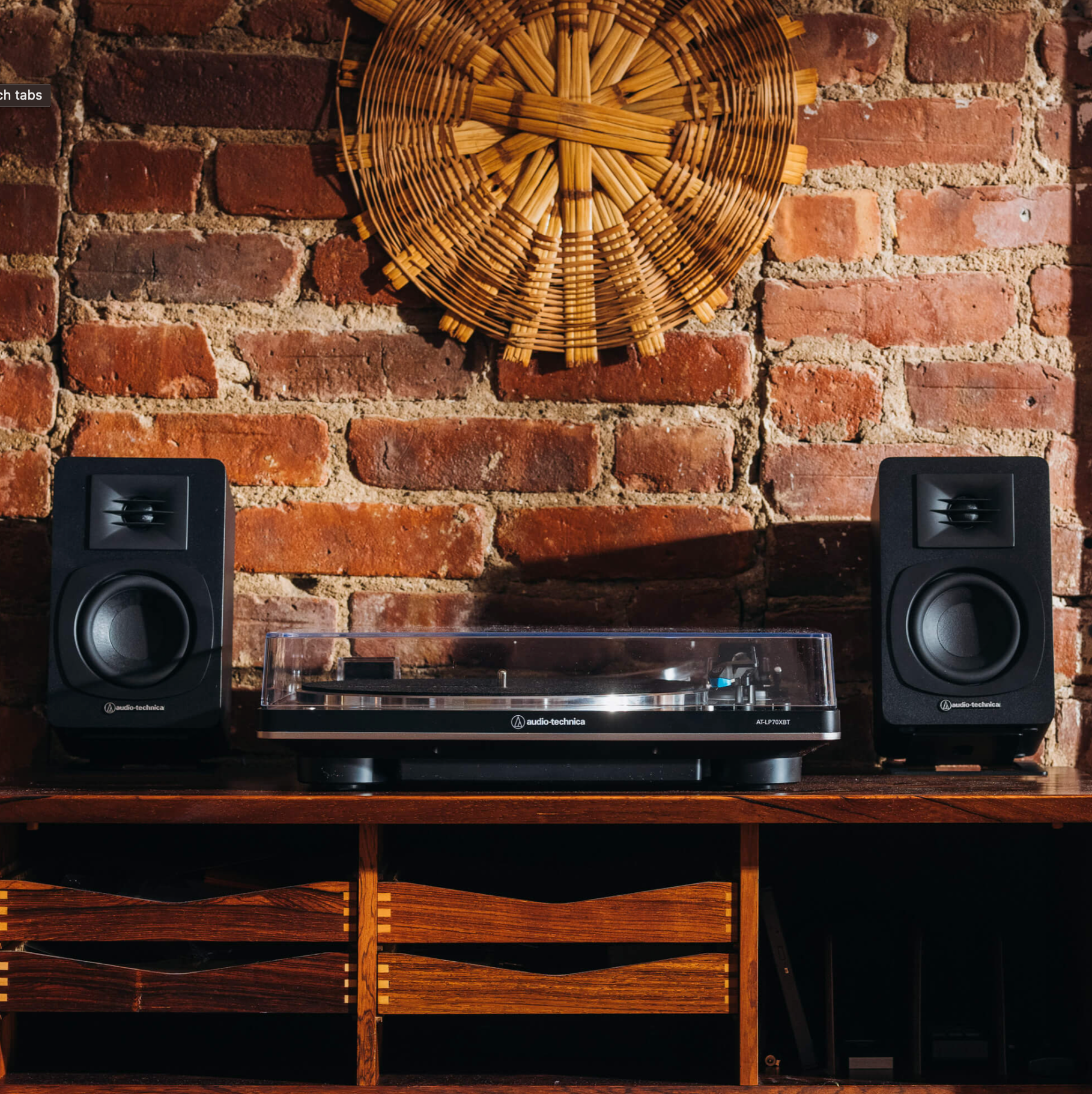 Audio-Technica - Powered Bookshelf Speakers AT-SP3X