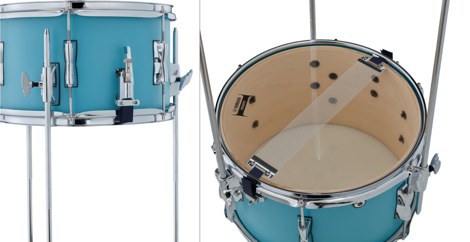 Yamaha - Stage Custom Hip 4-Piece Shell Pack (20,10,13,SD) - Matte Surf Green + HW3 hardware