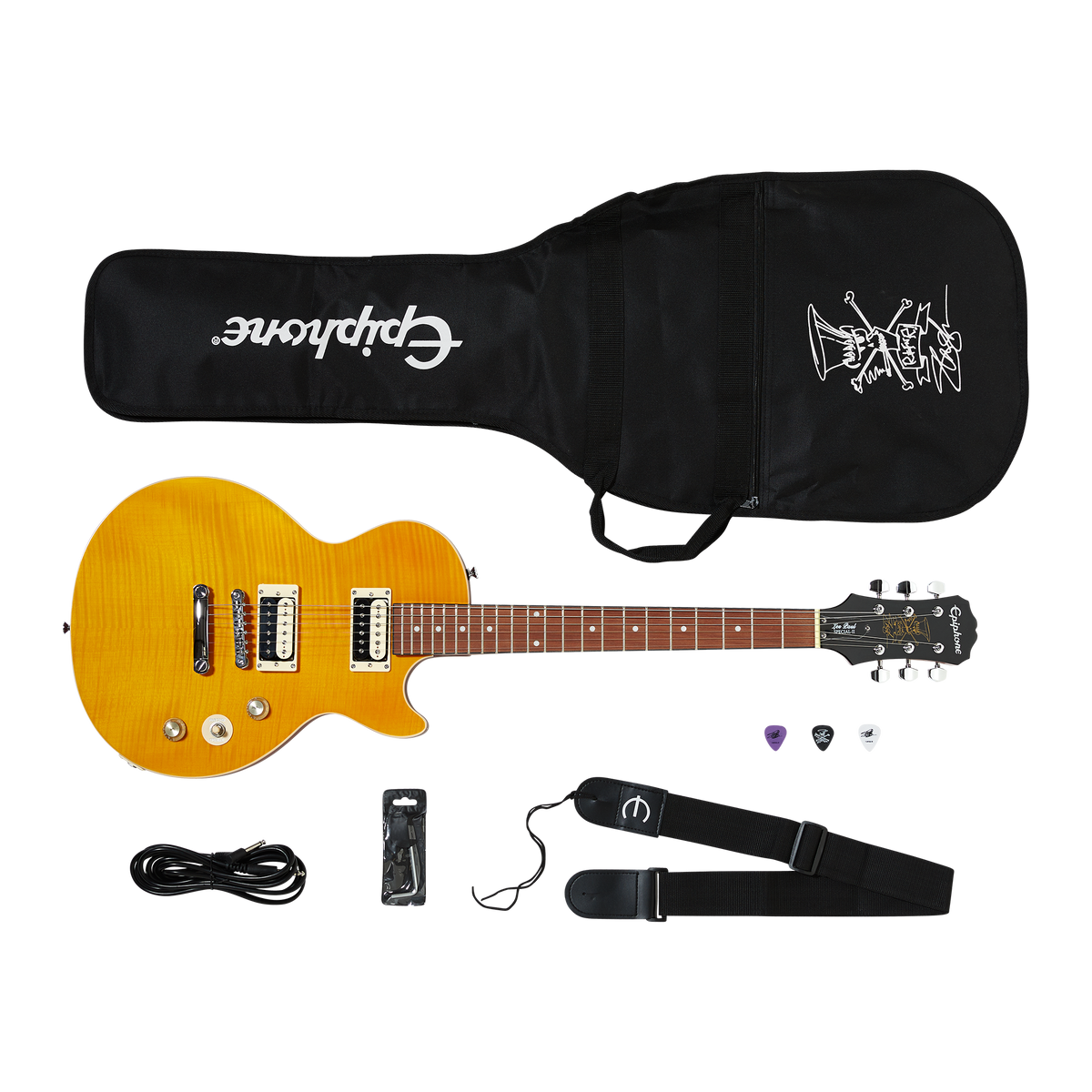 Epiphone Slash Appetite Les Paul Special-II Performance Pack 120V, Appetite Amber — product view