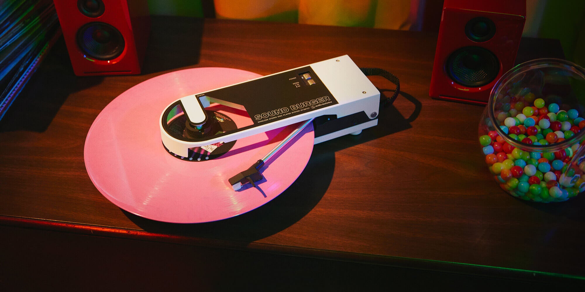 Audio-Technica - Sound Burger - Portable Bluetooth Turntable AT-SB727