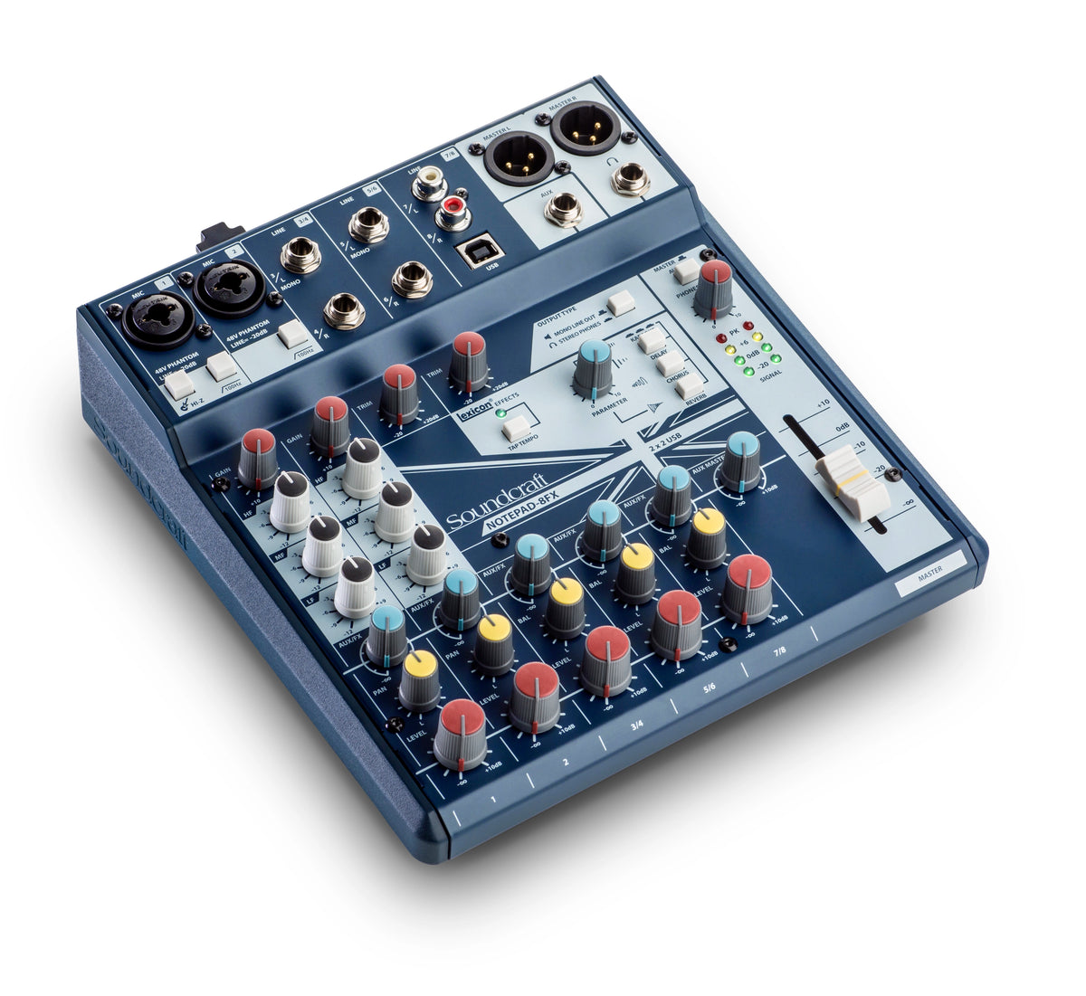 Soundcraft NOTEPAD-8FX - Small-Format Analog Mixing Console With Usb I/O And Lexicon Effects - alternate view
