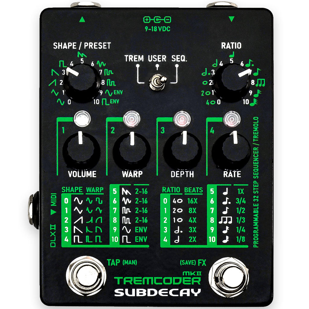 Subdecay TremCoder 2 Tremolo Sequencer