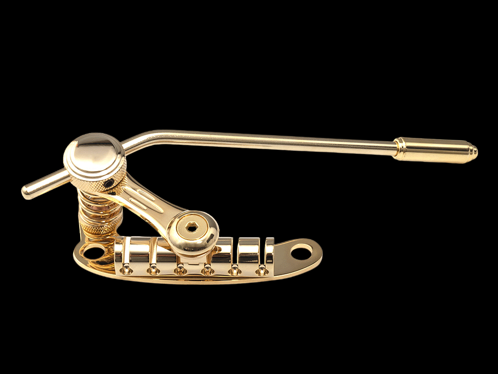Duesenberg Les Trem II Tremolo System for Left-Hand Guitars - Gold – top view