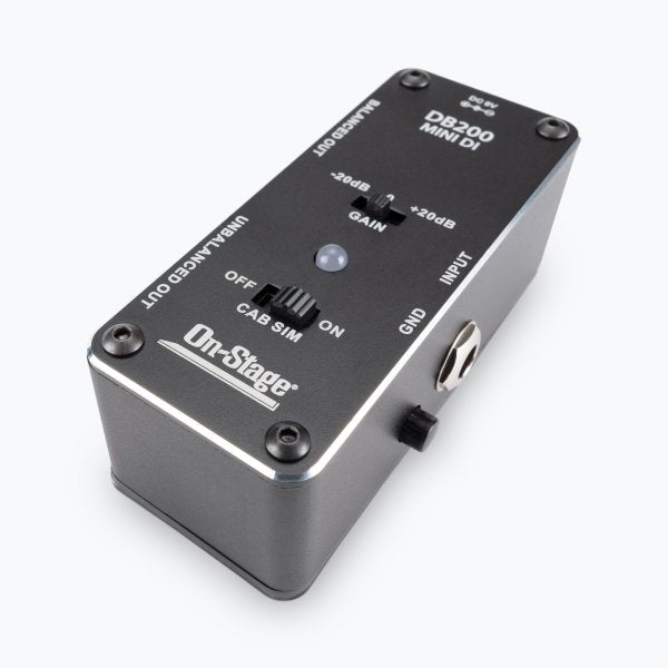 On-Stage DB200 - Mini DI Box for Guitar / Bass / Keyboards