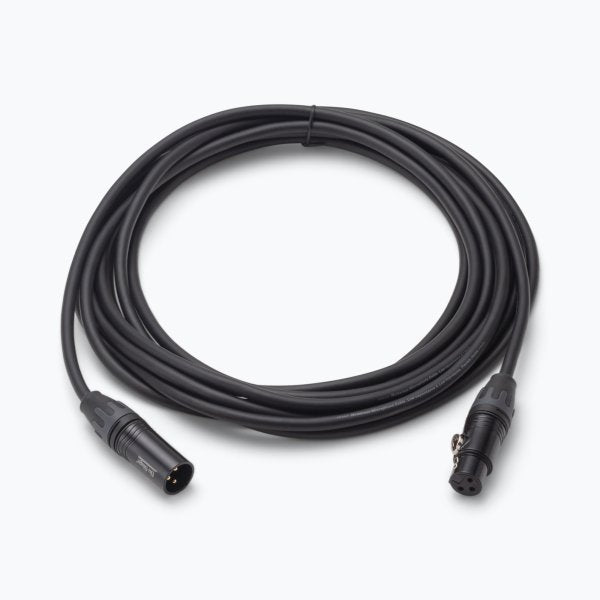 On-Stage OSPRO-MC-20 - Braided XLR Microphone Cable with Gold-Plated Connectors, Double-Shielded Copper Braiding and Lifetime Warranty, 20 FT