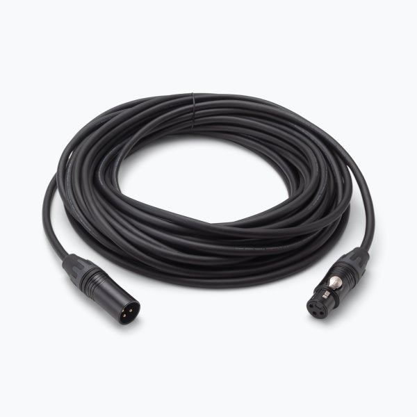 On-Stage OSPRO-MC-50 - Braided XLR Microphone Cable with Gold-Plated Connectors, Double-Shielded Copper Braiding and Lifetime Warranty, 50 FT