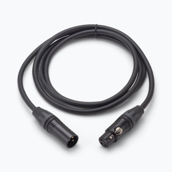 On-Stage OSPRO-MC-6 - Braided XLR Microphone Cable with Gold-Plated Connectors, Double-Shielded Copper Braiding and Lifetime Warranty, 6 FT