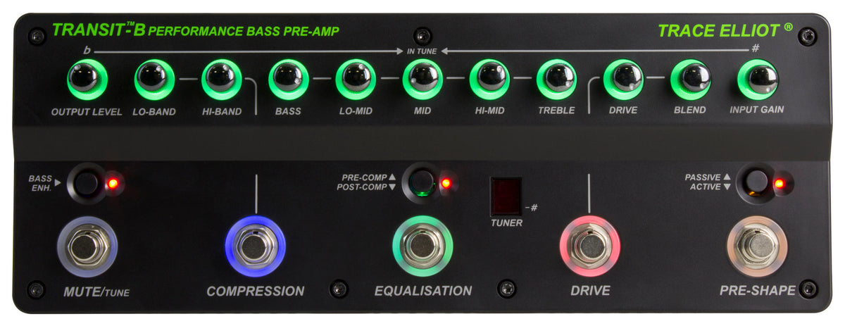 Trace Elliot® Transit™ B Bass Pre-amp & Effects Pedal