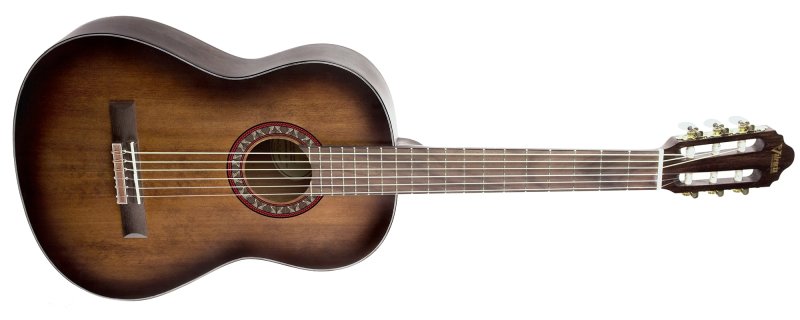 Valencia - 400 Series 4/4 Size Classical Acoustic Guitar, Historic Sunburst Satin