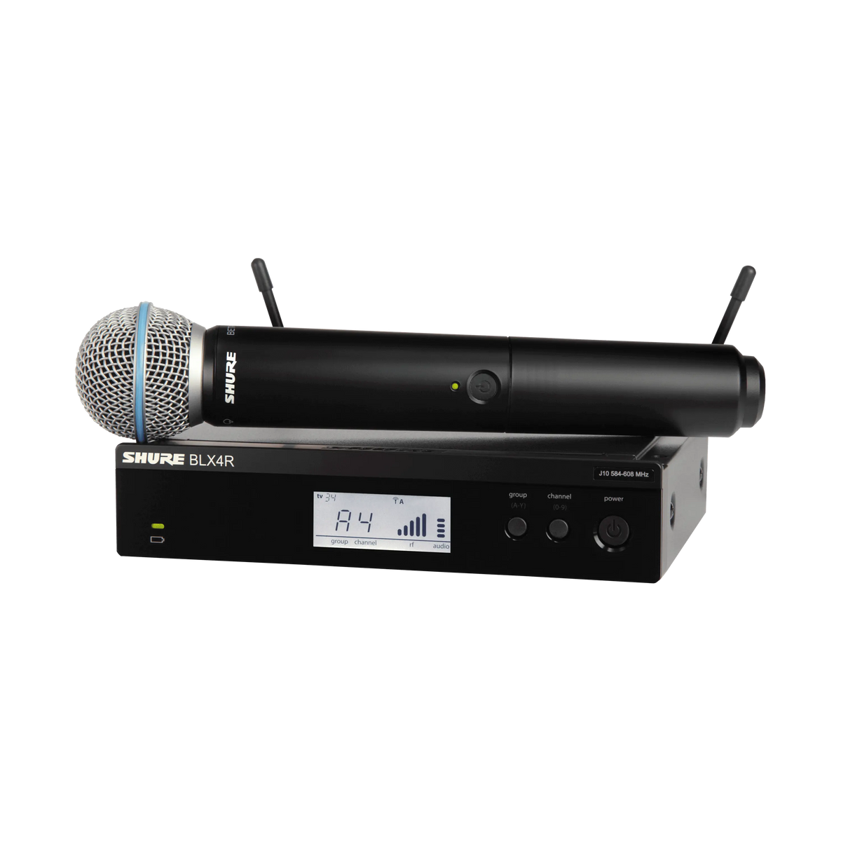 Shure BLX24R/B58-J11 - Wireless Handheld System with BETA58A Microphone - product view 1