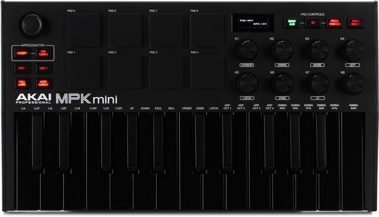 Akai MPK MINI Controller - Black - La Boîte Musicale - Controller - Akaï -