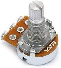 Alpha - B500K Split Shaft Pot - Linear / Tone (M8 - 0.75) - La Boîte Musicale - Potentiometers - Alpha -