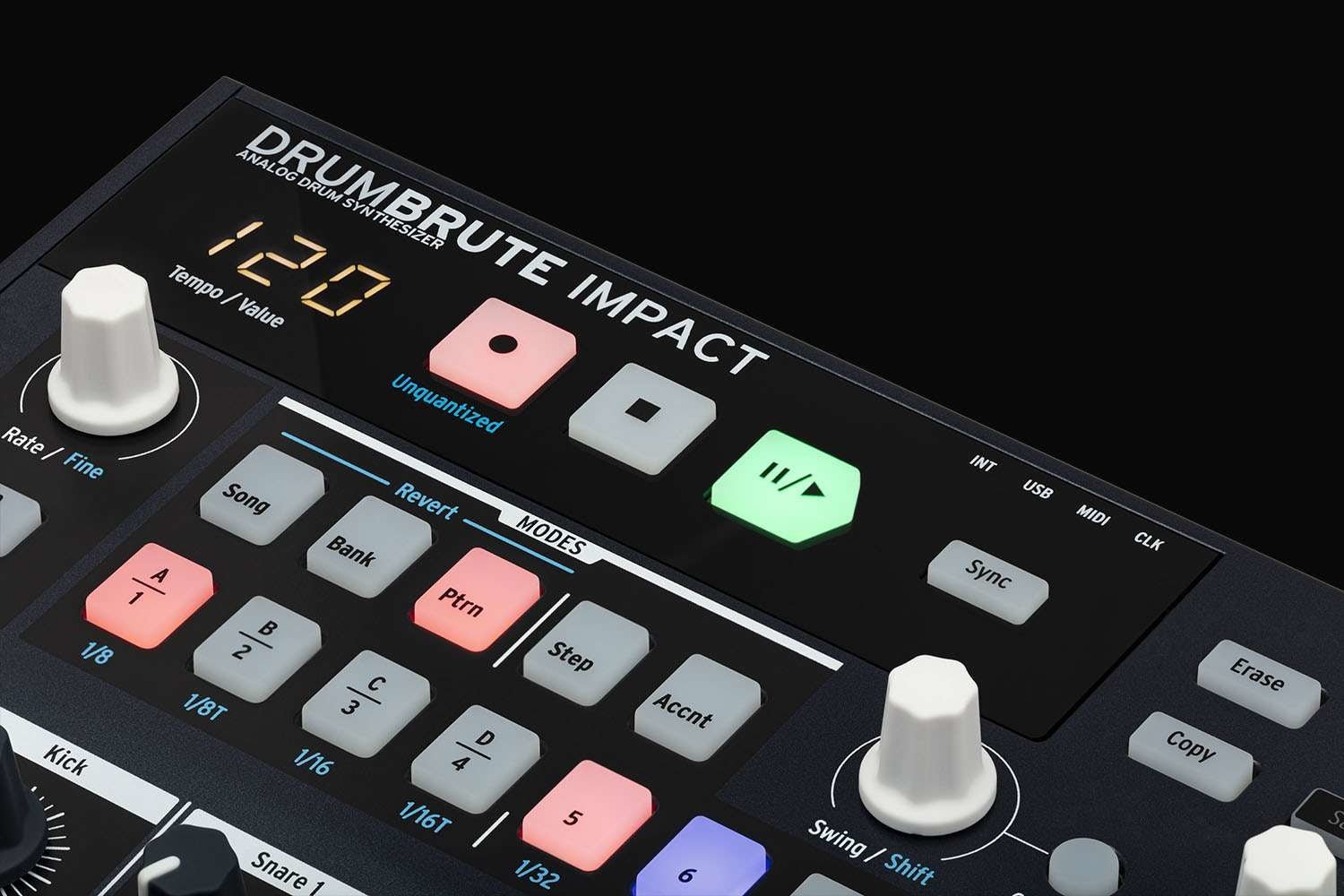 Arturia - Drum Brute Impact Analog Drum Synthesizer - La Boîte Musicale - Drum Machine - Arturia -