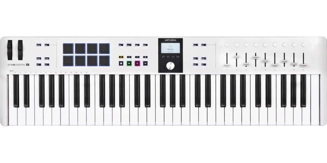 Arturia - KeyLab Essential 49 MK3 Universal MIDI Controller Keyboard - White - La Boîte Musicale - Controller - Arturia -