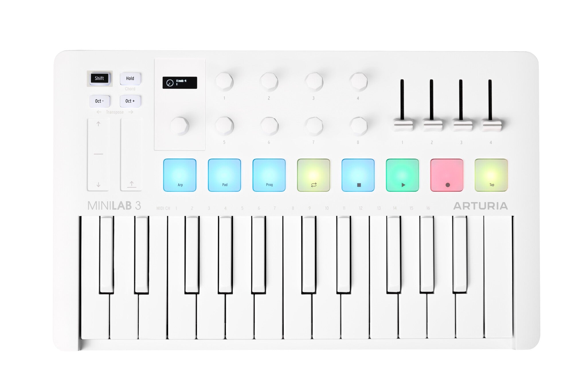 Arturia - Limited Edition Portable 25 - Key MIDI Controller - Alpine White - La Boîte Musicale - Controller - Arturia -
