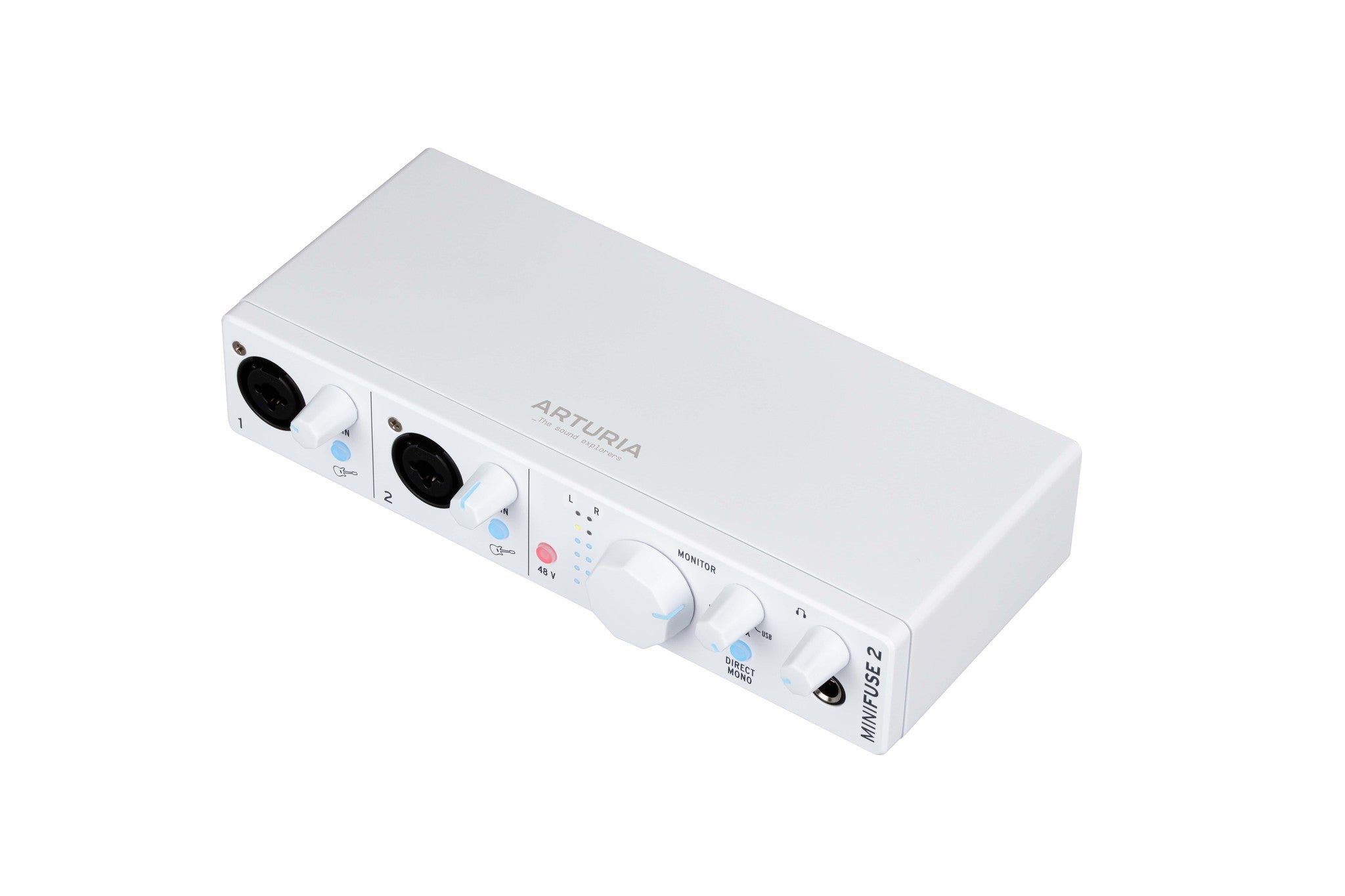 Arturia - MiniFuse 2 Compact USB Audio Interface - White - La Boîte Musicale - Interfaces - Arturia -
