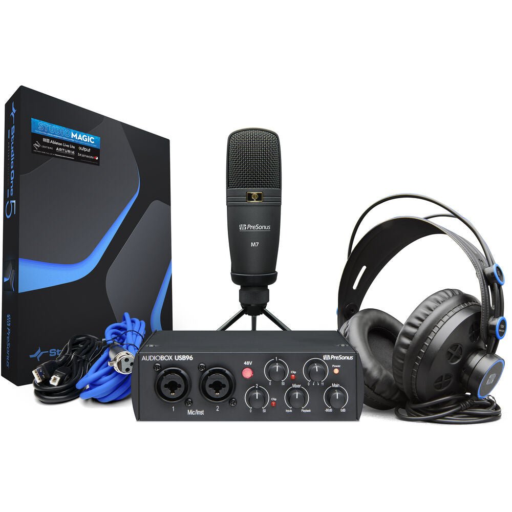 Audiobox 96 Studio 25e Anniversary Recording Kit - La Boîte Musicale - Interfaces - Presonus -