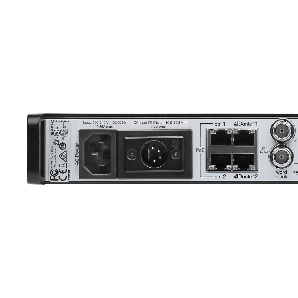 Shure AD4QNP-A - Quad Axient Digital Receiver without Accessories - product view 3