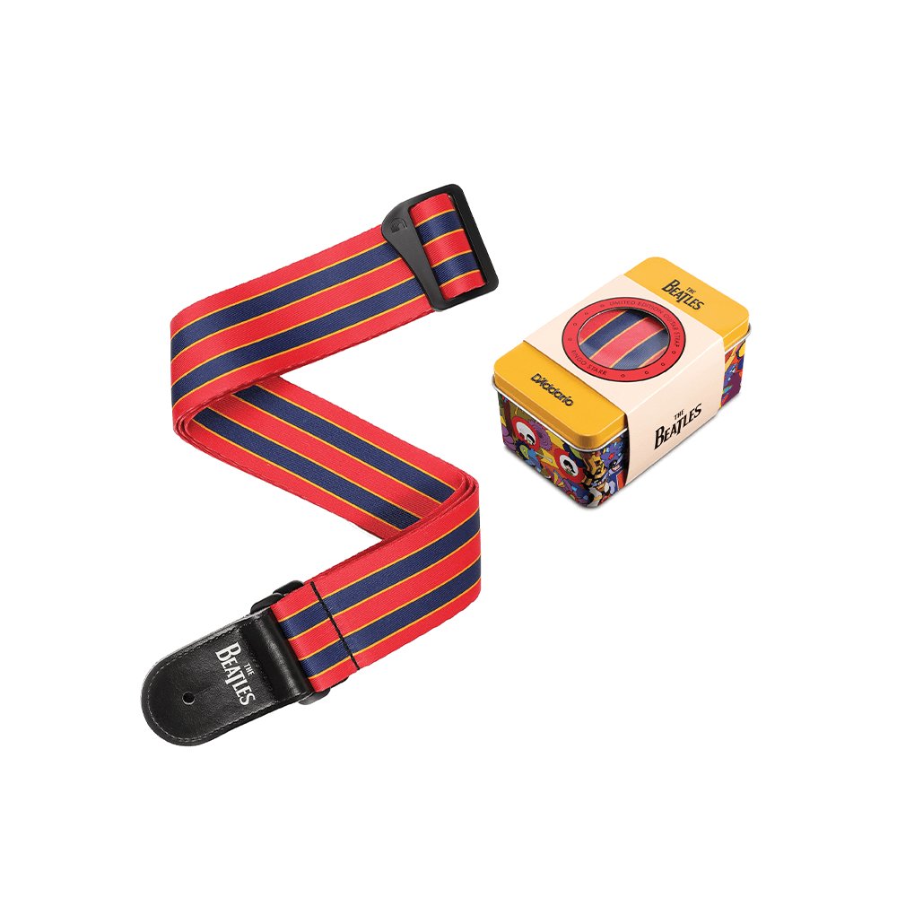 Beatles - Guitar Strap Yellow Submarine 50th Anniversary Woven Guitar Strap - Ringo - La Boîte Musicale - D'addario -