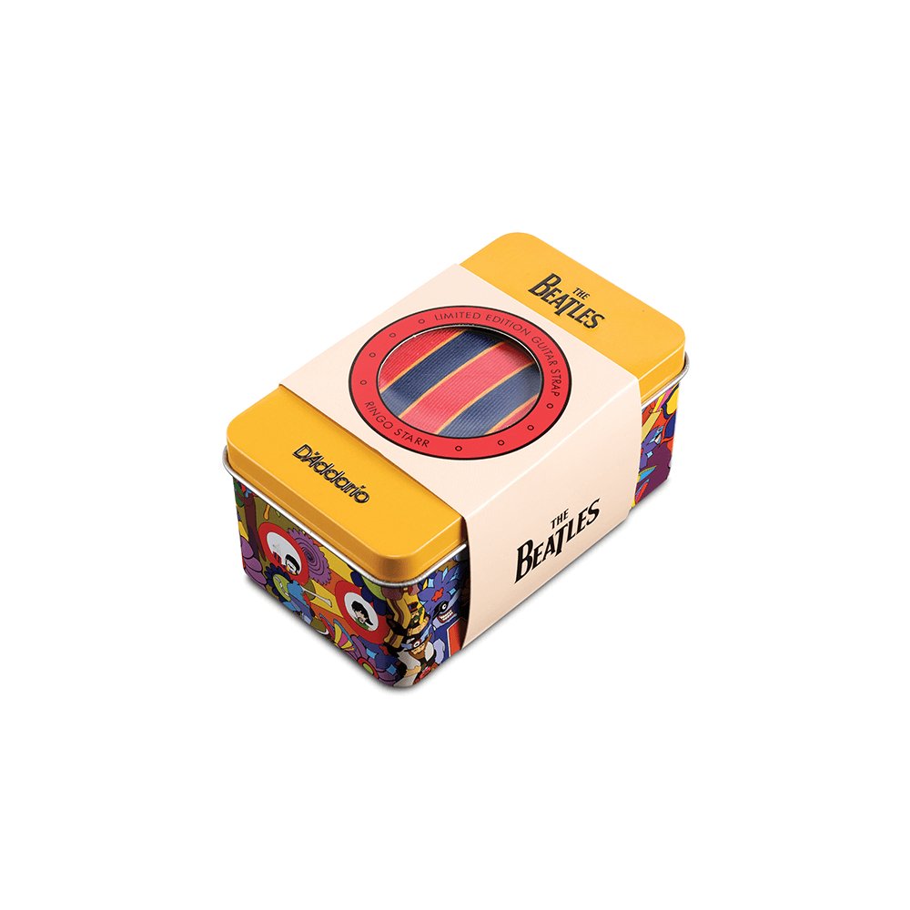 Beatles - Guitar Strap Yellow Submarine 50th Anniversary Woven Guitar Strap - Ringo - La Boîte Musicale - D'addario -
