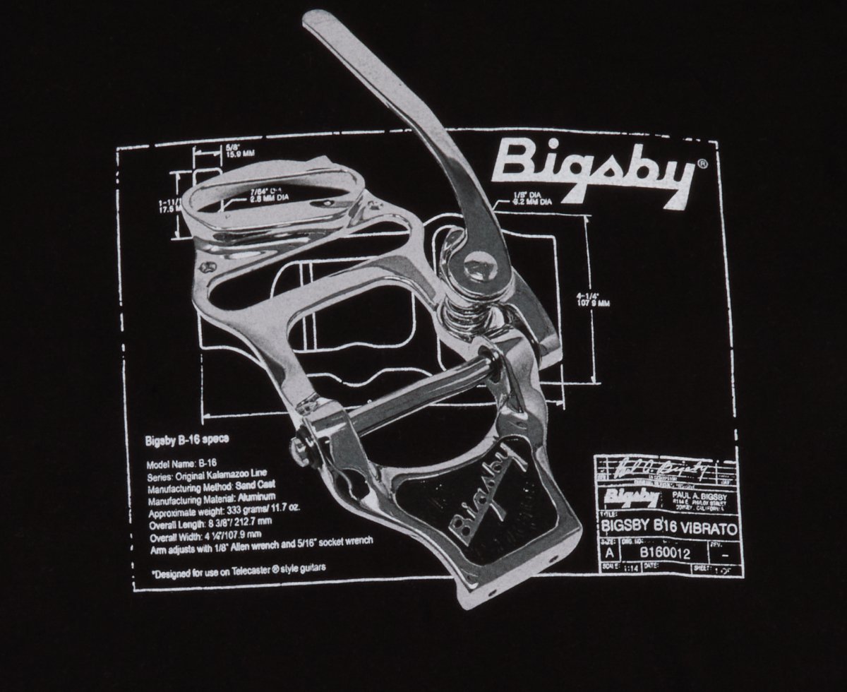 Bigsby® B16 Graphic T - Shirt - Black - L - La Boîte Musicale - Bigsby -