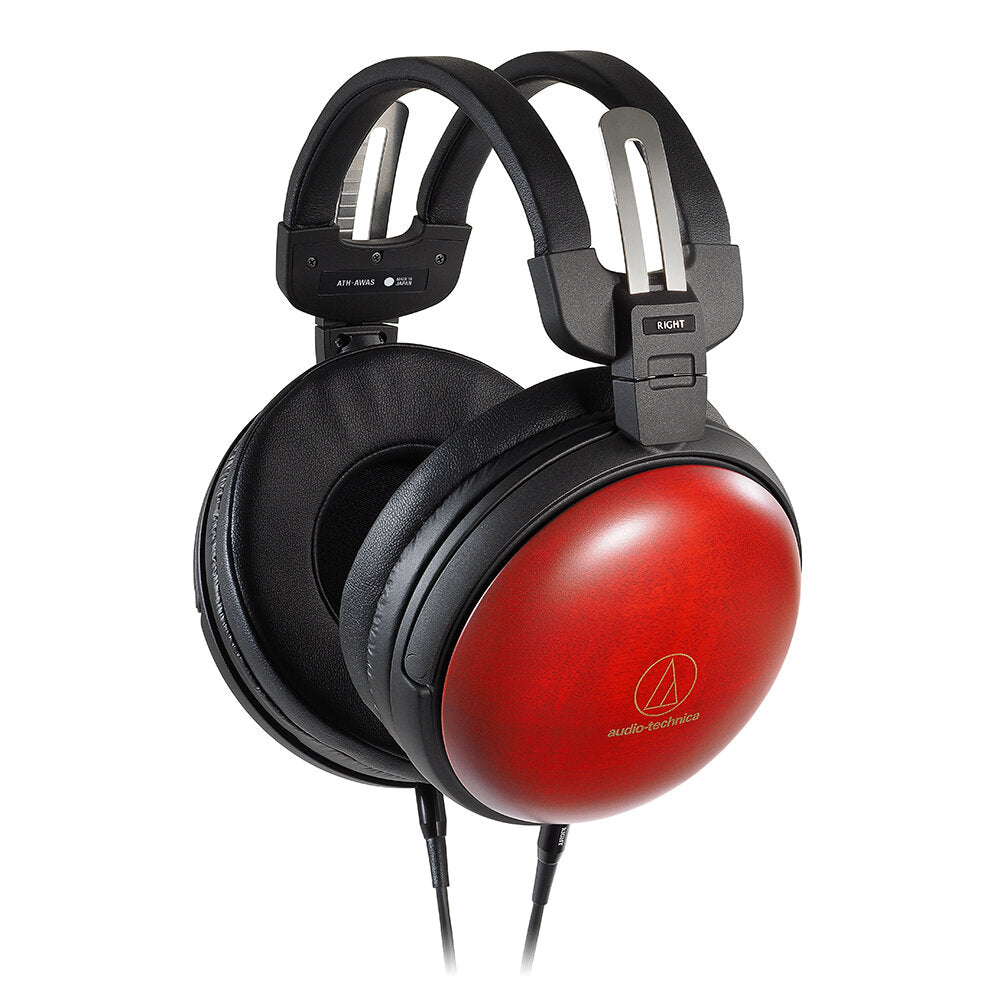 Audio-Technica ATH-AWAS Over-Ear Closed-Back Wooden Headphones, Asada Zakura (Japanese Cherry)