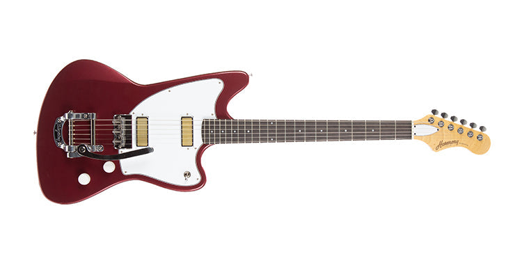 Harmony Silhouette Electric Guitar with Case/Bigsby - Burgundy