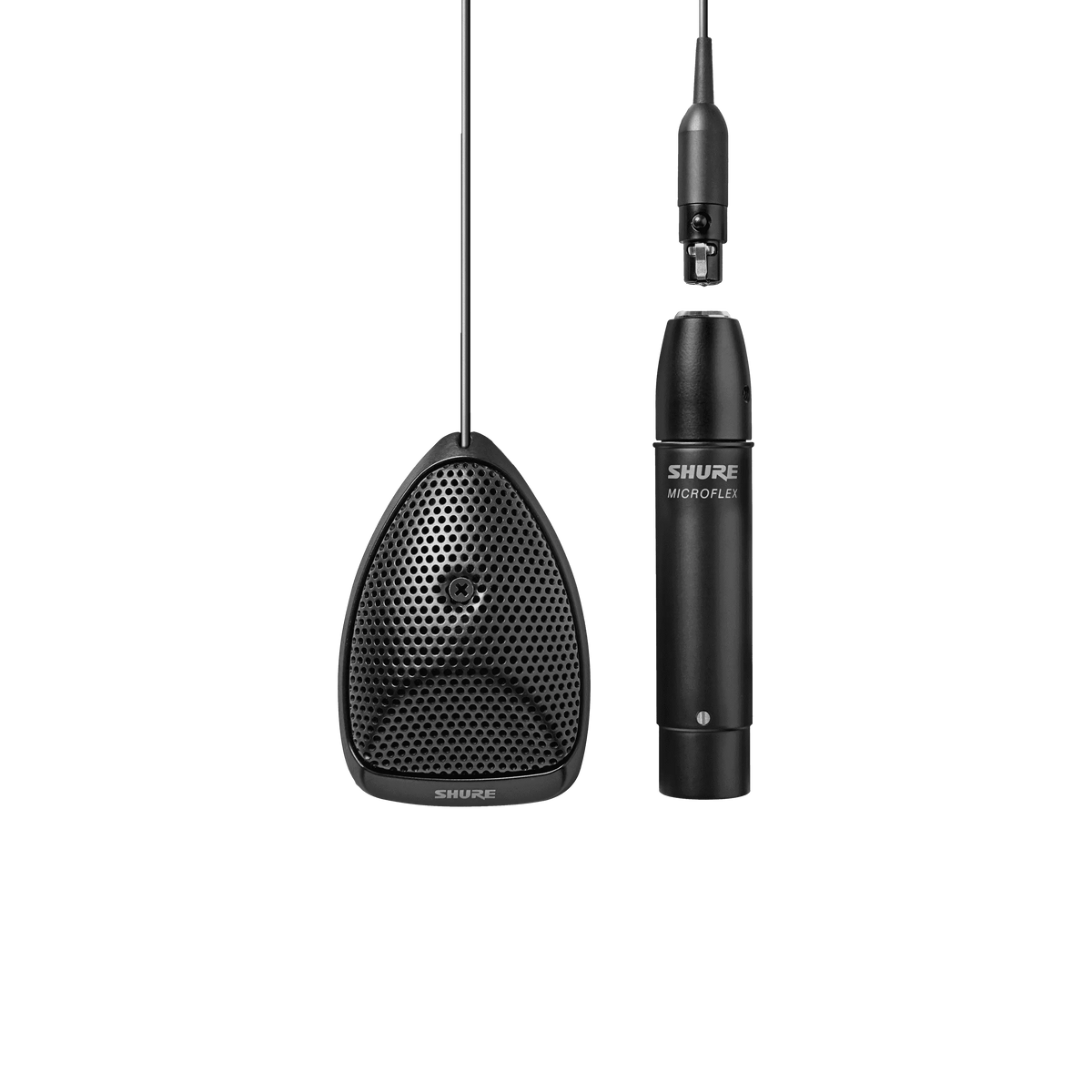 Shure MX391/S - Super-Cardioid Boundary Mic with In-line Preamp - Black - product view 1