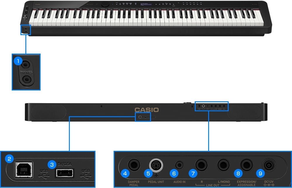 Casio Privia PX - S3100 Black - La Boîte Musicale - Electric Pianos - Casio -