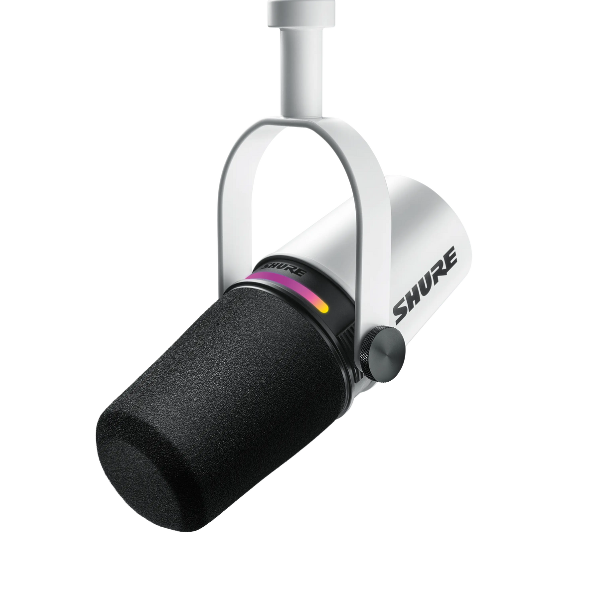 Shure MV7+-W - White Podcasting Microphone w/Windscreen & USB-C Cable - product view 1