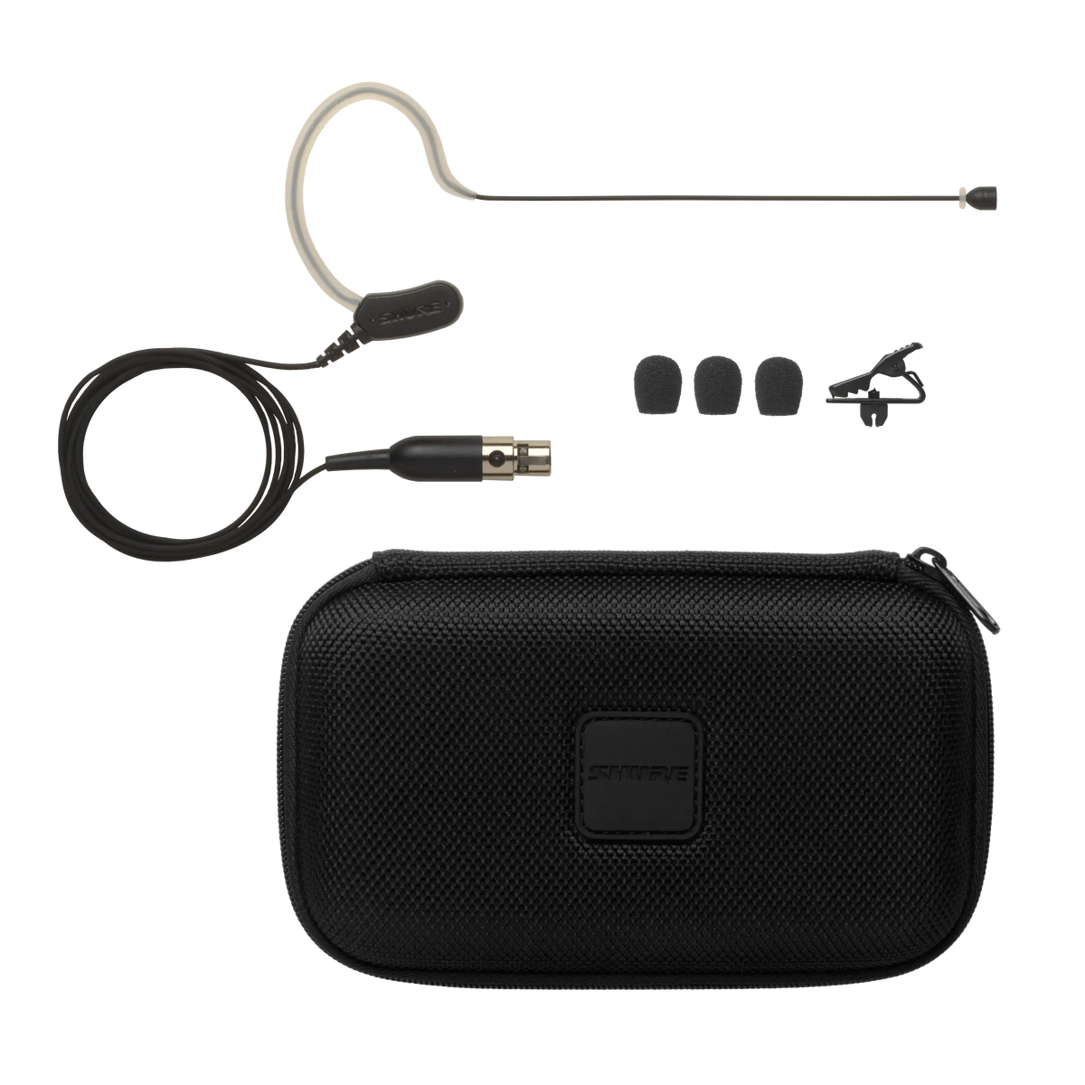 Shure MX153B/O-TQG - Omni Earset Microphone with TA4F Cable -Black - product view 2