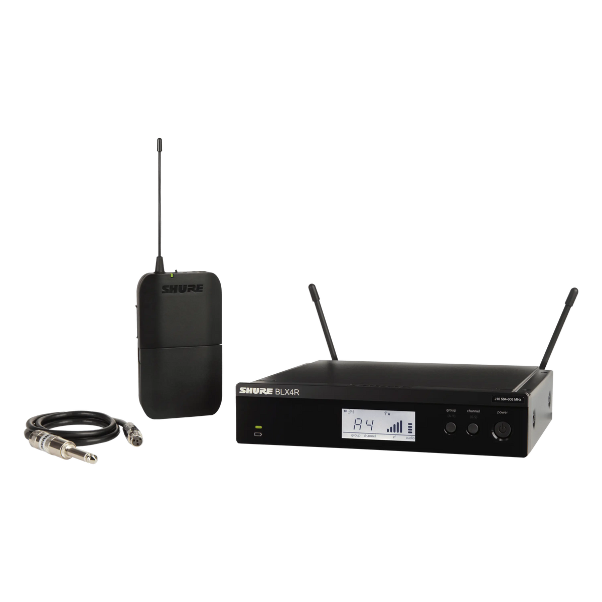 Shure BLX14R-J11 - Wireless Instrument System with WA302 Instrument Cable - product view 1