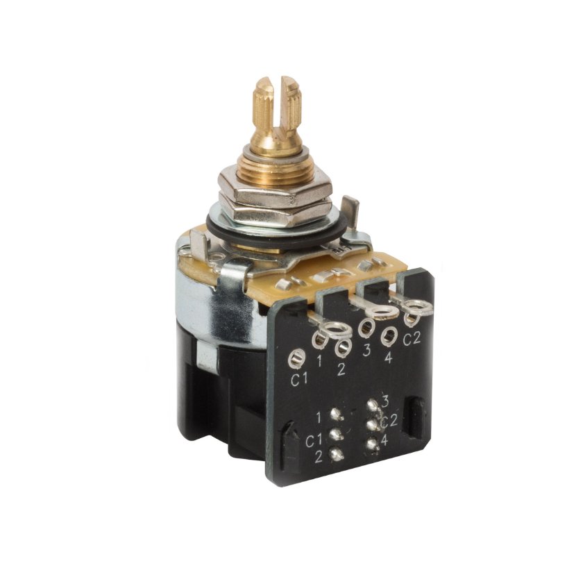 CTS - Push - pull Pot Split shaft - 250K - ohm - La Boîte Musicale - Potentiometers - CTS -