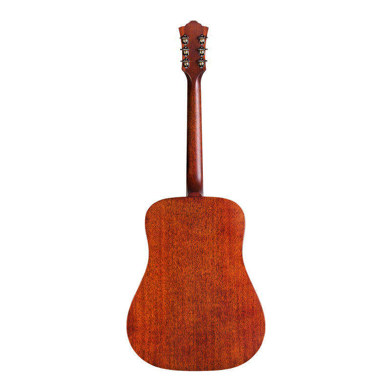 Guild USA D-20 NAT - Dreadnought Acoustic Guitar - Natural Satin