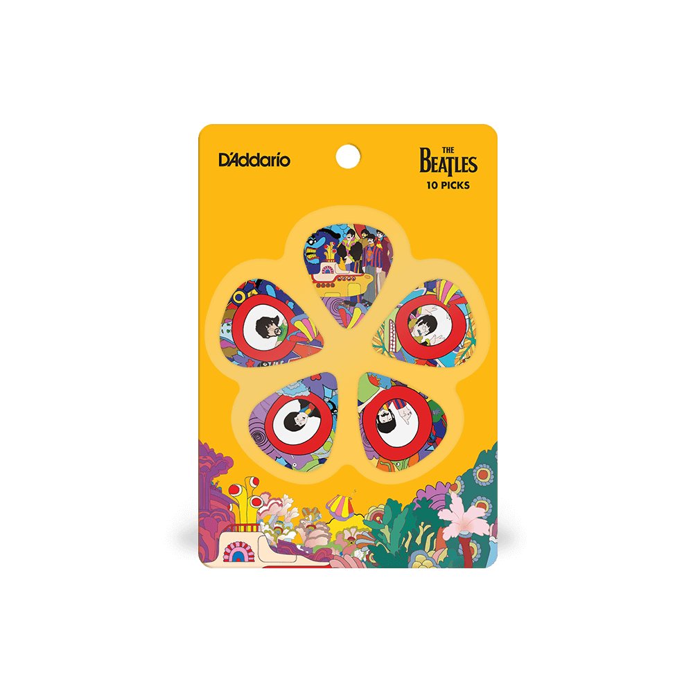 D'addario - 10 The Beatles's Yellow Sub - Light Picks - La Boîte Musicale - D'addario -