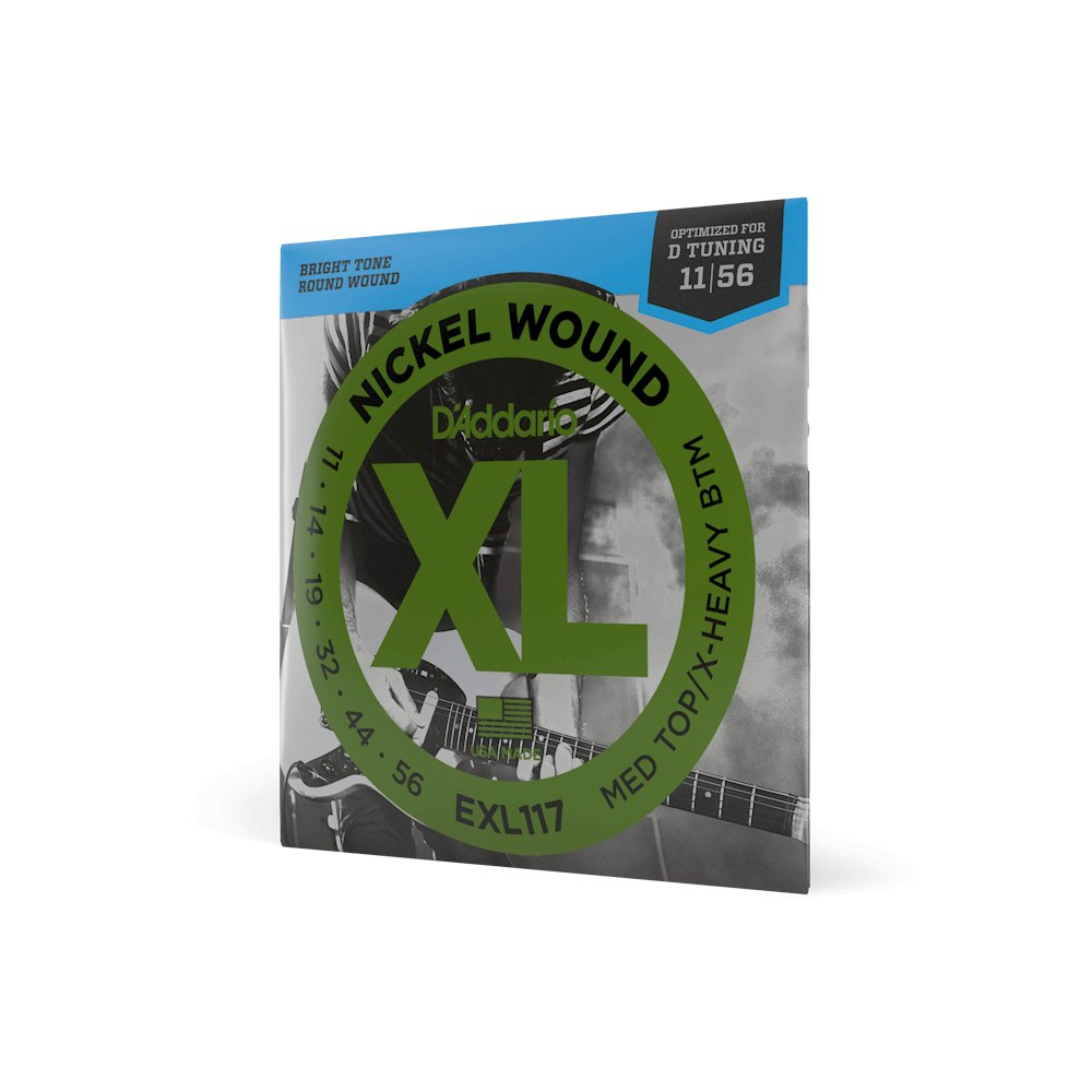 D'Addario - 11 - 56 Medium Top/Extra Heavy Bottom Electric Guitar Strings - La Boîte Musicale - Electric Guitar Strings - D'addario -