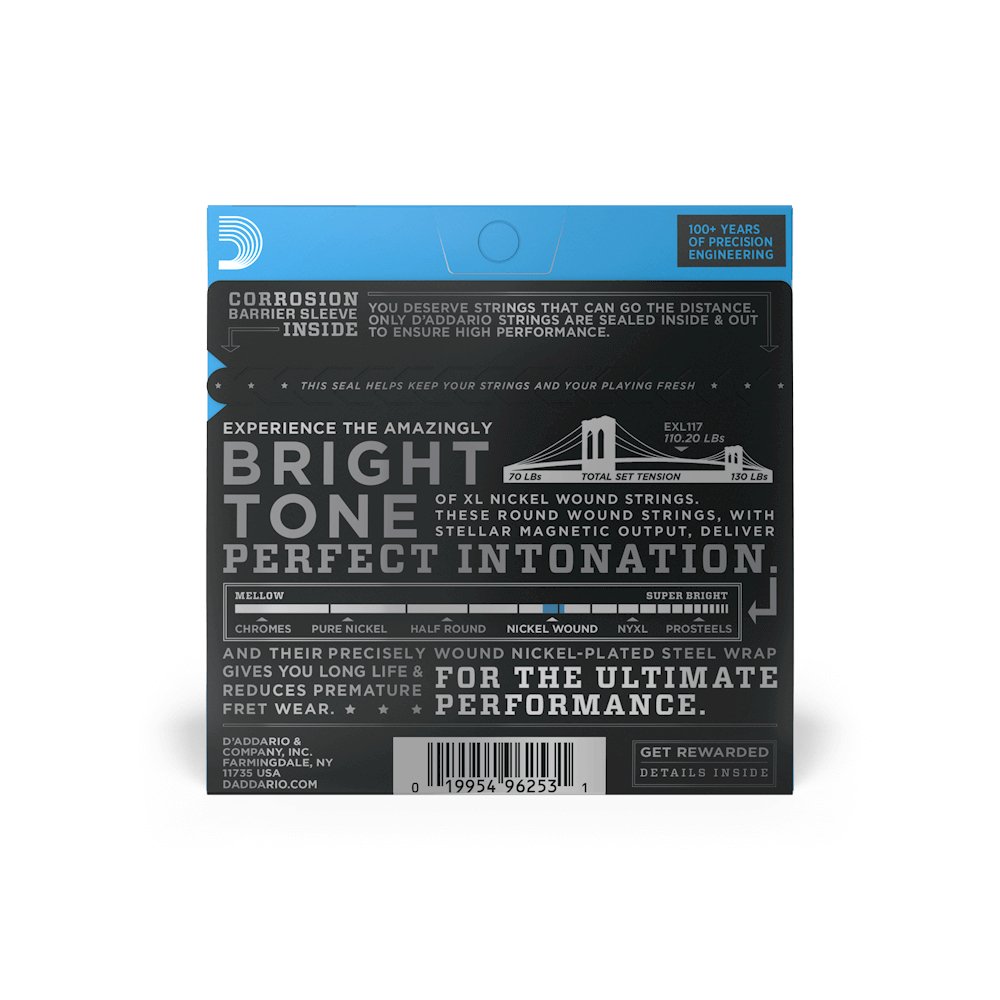 D'Addario - 11 - 56 Medium Top/Extra Heavy Bottom Electric Guitar Strings - La Boîte Musicale - Electric Guitar Strings - D'addario -