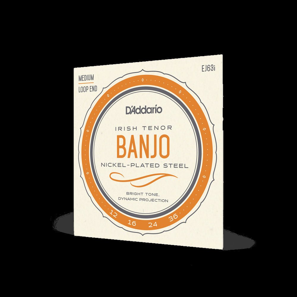 D'Addario - 12 - 36 Irish Tenor Banjo Nickel - Plated Steel Set - La Boîte Musicale - Banjo Strings - D'addario -