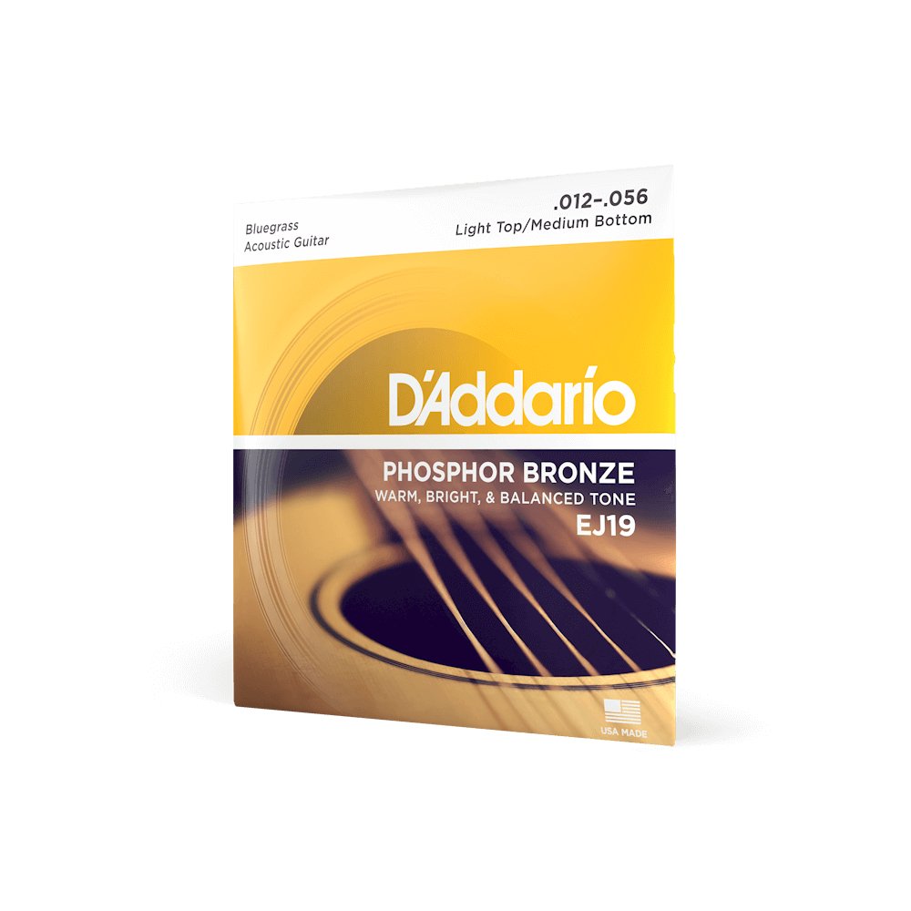 D'addario - 12 - 56 Light Top/Medium Bottom Acoustic Guitar Strings - La Boîte Musicale - Acoustic Guitar Strings - D'addario -