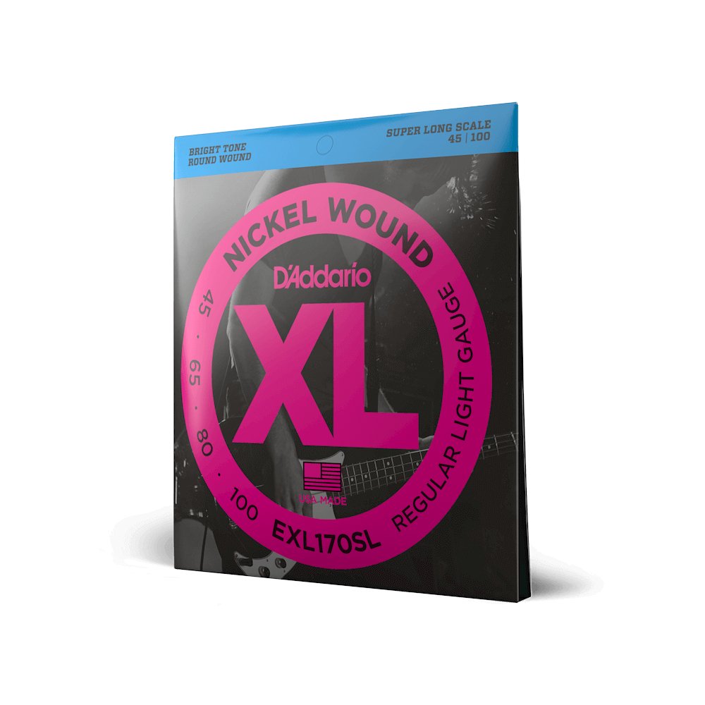 D'Addario - 45 - 100 Regular Light Super Long Scale Bass Strings - La Boîte Musicale - Electric Bass Strings - D'addario -