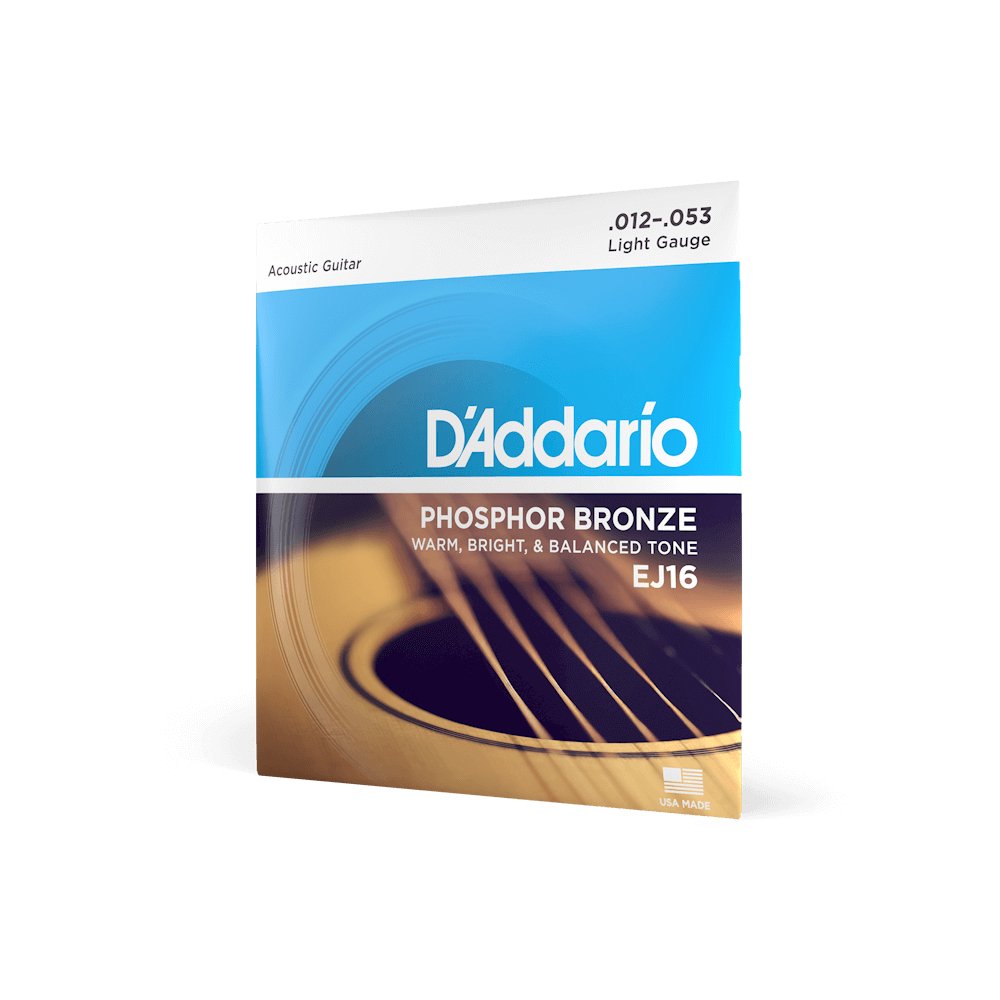 D'addario - Acoustic Strings 12 - 53 EJ16 - La Boîte Musicale - Acoustic Guitar Strings - D'addario -