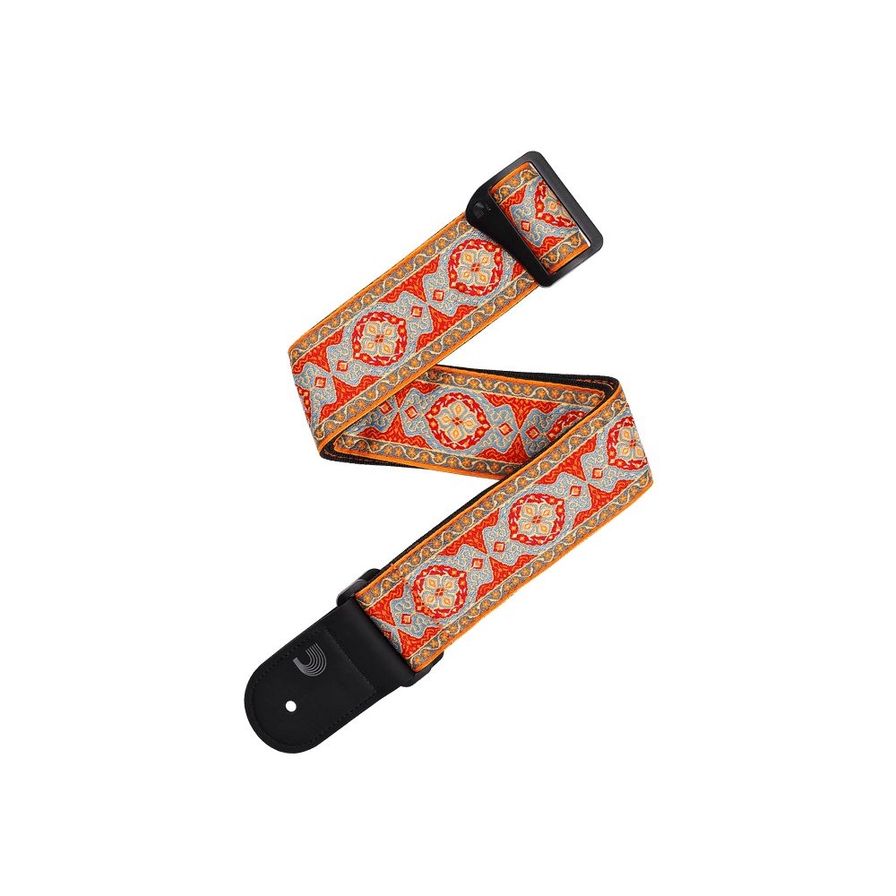 D'Addario - Eco - Comfort Guitar Strap Persian Woven - Orange - La Boîte Musicale - D'addario -