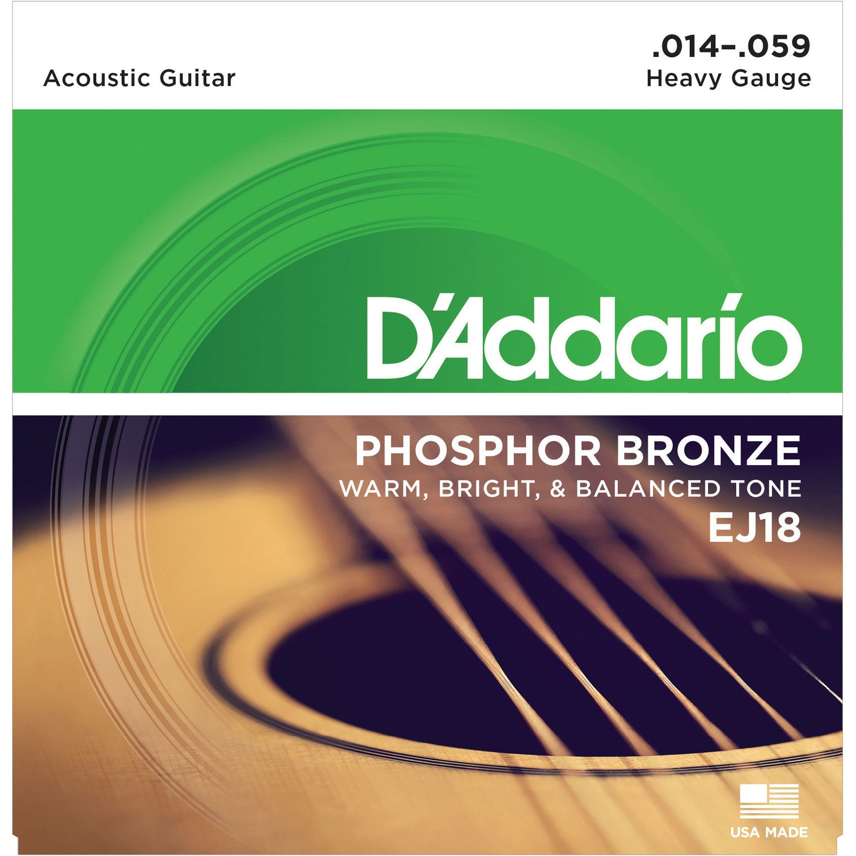 D'addario EJ18 Acoustic Heavy Gauge - La Boîte Musicale - Acoustic Guitar Strings - D'addario -
