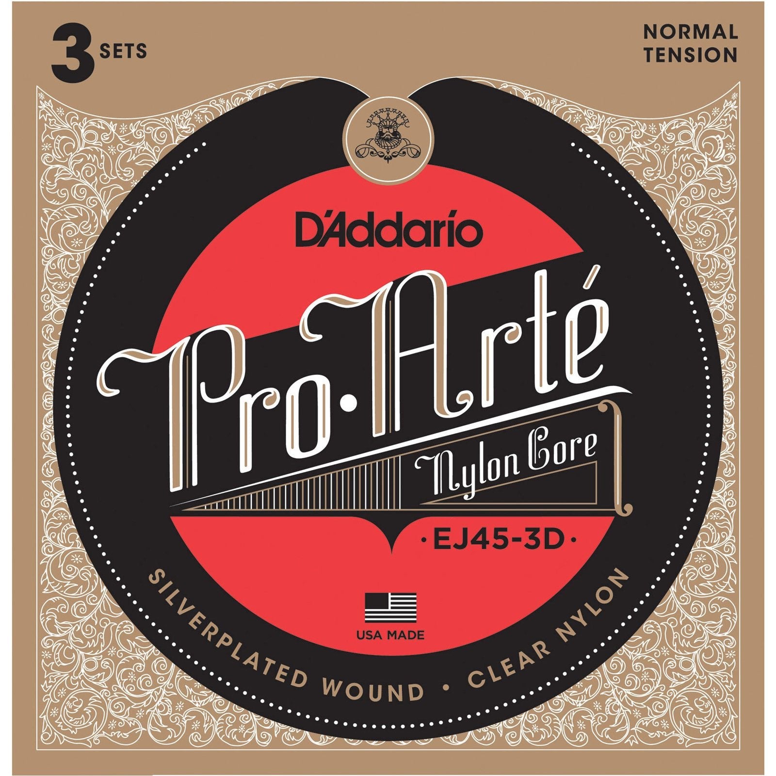 D'addario EJ45 - 3D 3 set - La Boîte Musicale - Classical Guitar Strings - D'addario -