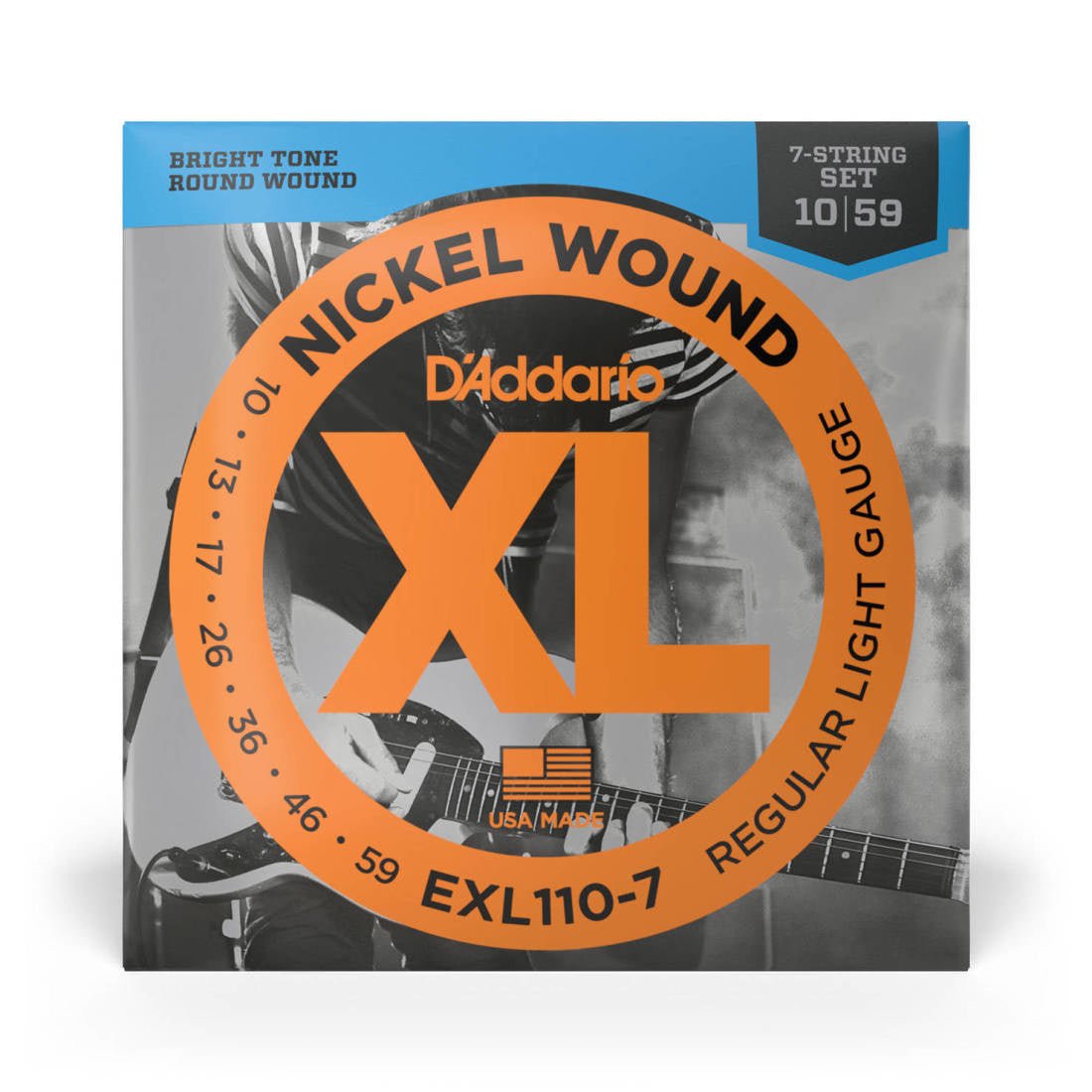 D'addario elect. 7 strings 10 - 59 - La Boîte Musicale - Electric Guitar Strings - D'addario -