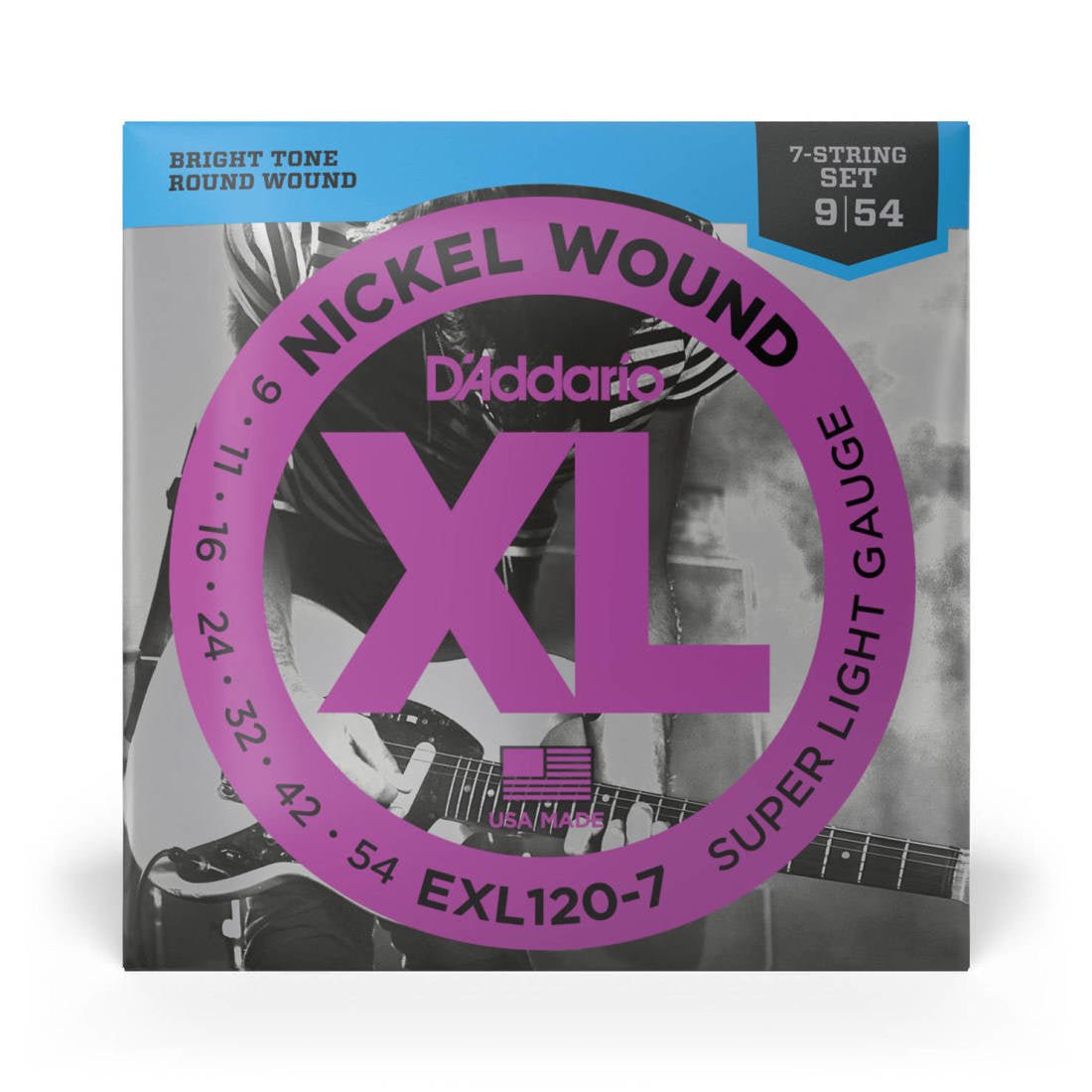 D'addario elect. 7 strings Super Light 9 - 54 - La Boîte Musicale - Electric Guitar Strings - D'addario -