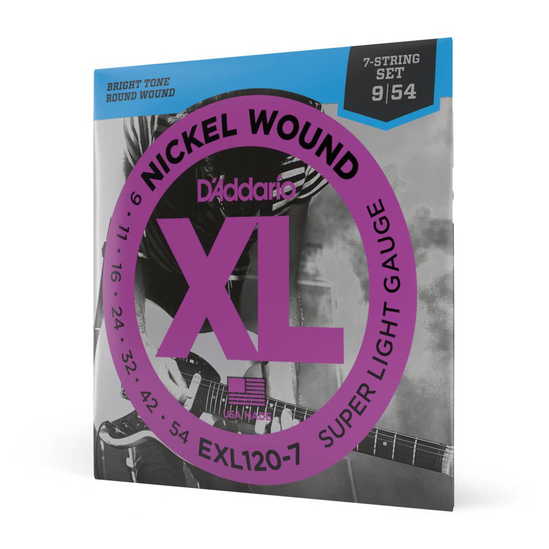 D'addario elect. 7 strings Super Light 9 - 54 - La Boîte Musicale - Electric Guitar Strings - D'addario -